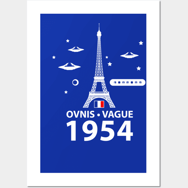 French UFO WAVE 1954 Wall Art by roswellboutique